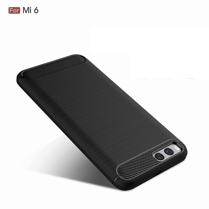 Ốp lưng chống sốc Xiaomi Mi6, Mi 6 vân sợi Carbon Rugger Armor