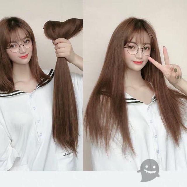 Tóc giả kẹp tóc kẹp thẳng dải