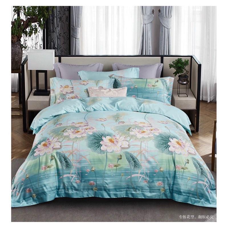 Chăn ga 100 mẫu Tencel 60s  Ôm dây khoá sỉ-lẻ toàn quốc