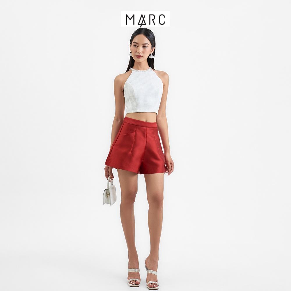 Quần short nữ MARC FASHION lưng cao form A túi xéo liền ben CBLT111622