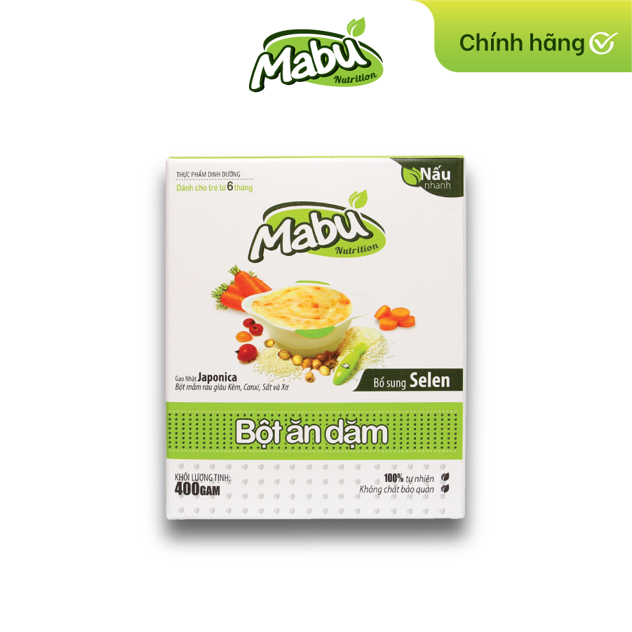 Bột nấu công thức Mabu dành cho trẻ ăn dặm 400g