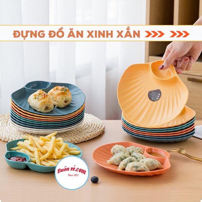 Đĩa nhựa vỏ sò đựng hoa quả, trái cây, đồ ăn,Đĩa vỏ sò độc lạ