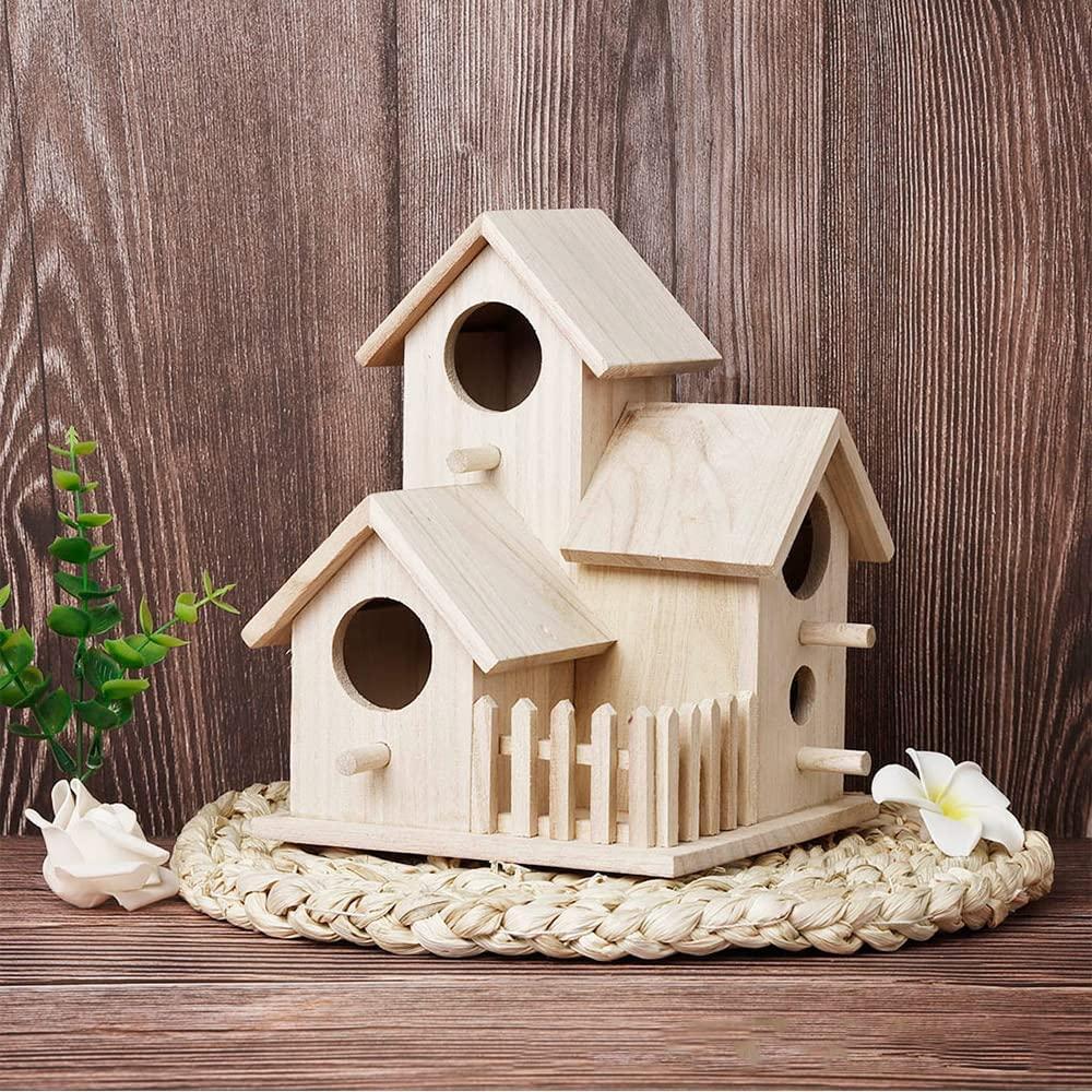 Nhà chim ngoài trời nguyên bản, Nhà chim bằng gỗ, Hộp làm tổ cho chim hoang dã, Nhà chim bằng gỗ ngoài trời, Tổ chim hoàng yến, Nhà chim Chickadee cho vườn treo