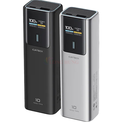 Sạc dự phòng Cuktech 10 Power Bank 1USB 1Type-C 150W 10000mAh PB100P - Hàng chính hãng