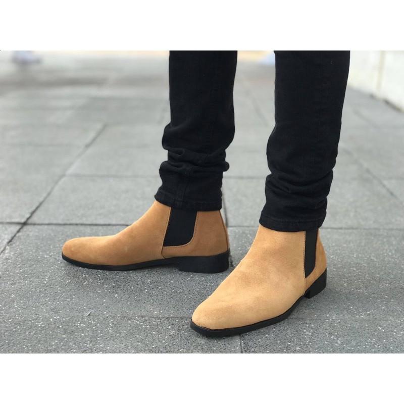 Chelsea Boot nam da lộn, giày bot nam