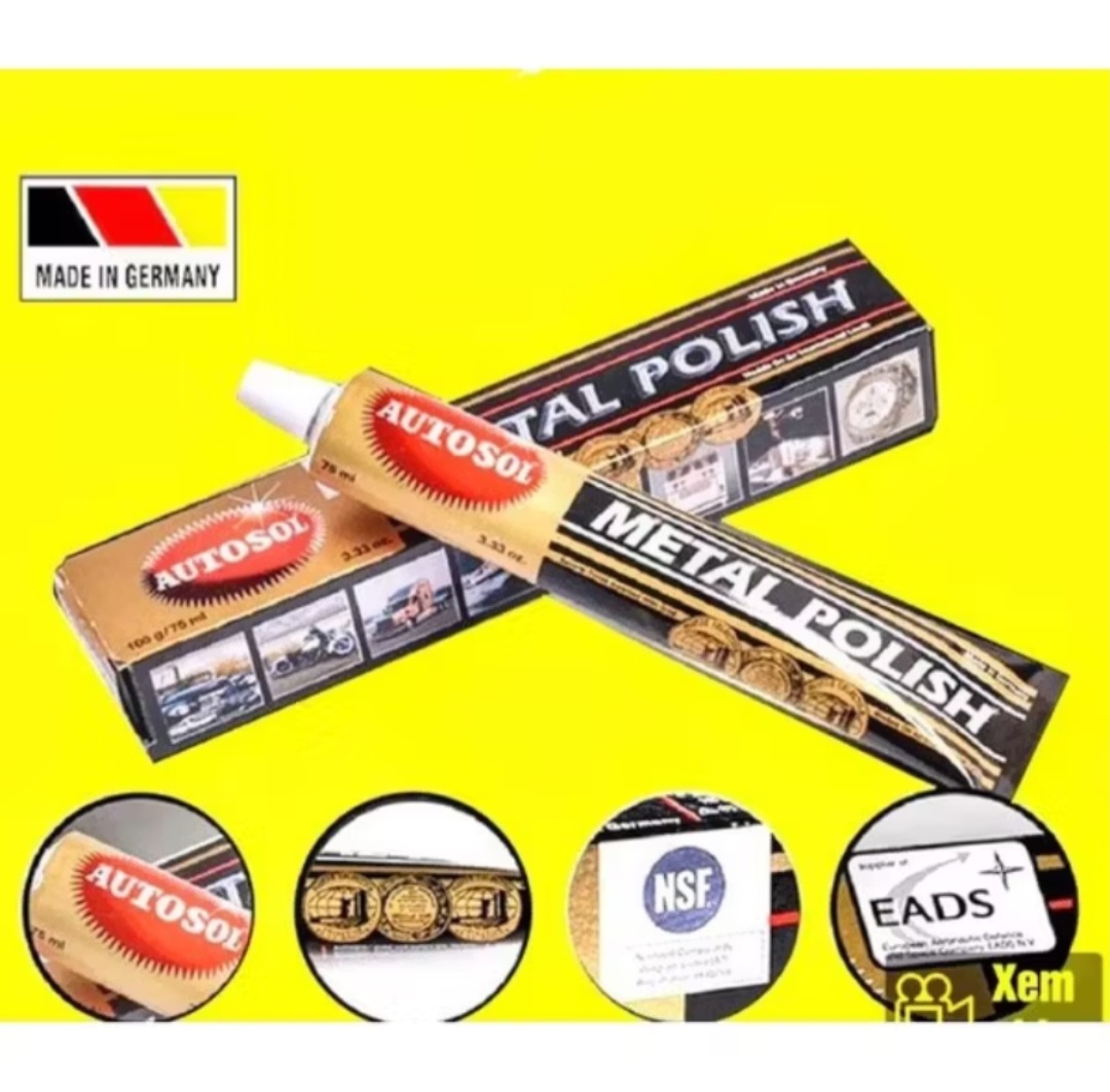 1 HỘP KEM ĐÁNH BÓNG XỬ LÝ LÀM MỚI KIM LOẠI NHÔM GANG ĐỒNG INOX SẮT HÀNG CHUẨN