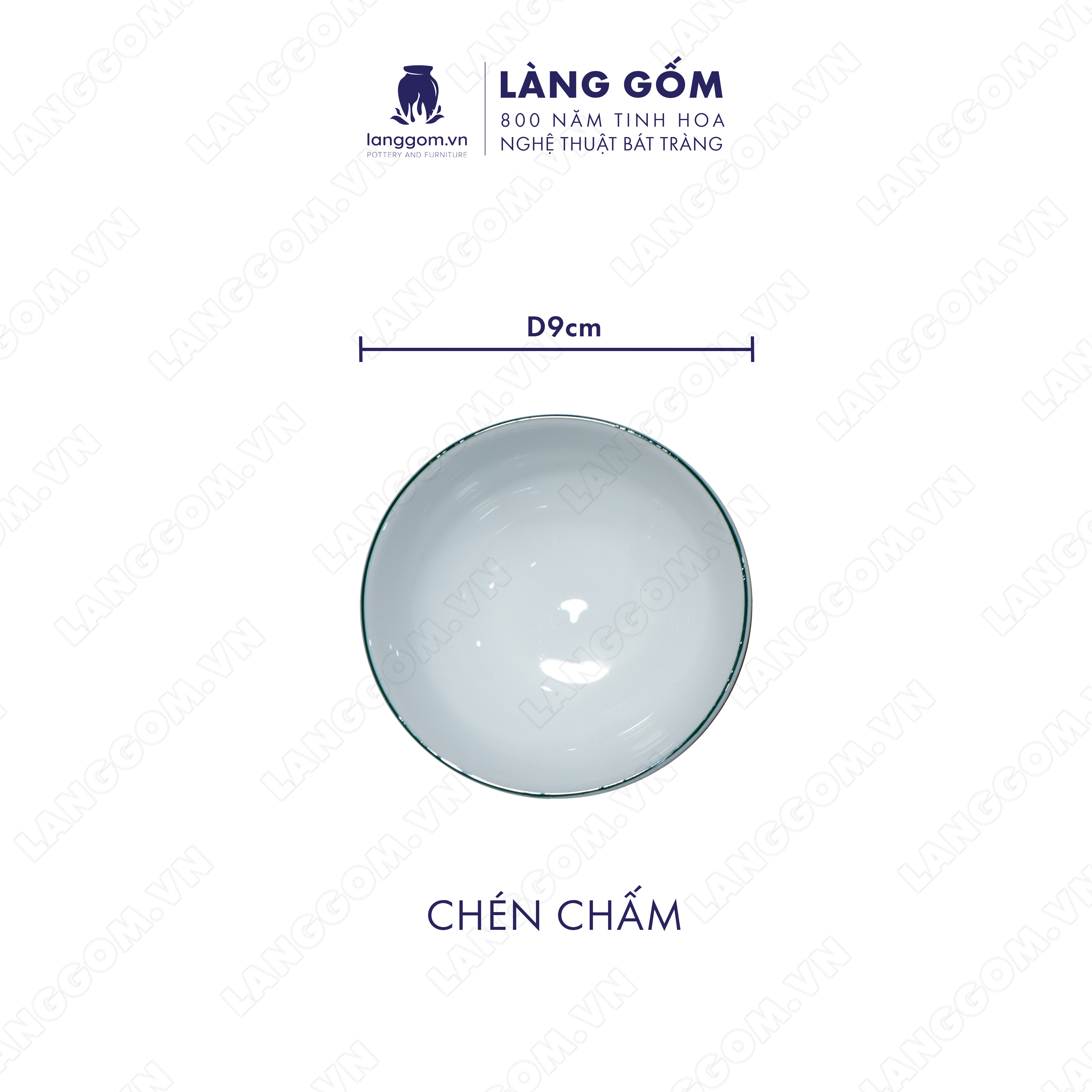 Bộ bàn ăn mặt trời vẽ trúc chuồn - Size: 55cm - Gốm sứ Bát Tràng - langgom.vn