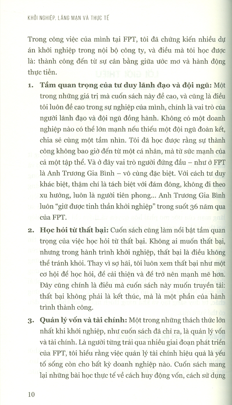 Khởi Nghiệp Lãng Mạn Và Thực Tế - Từ Những Câu Chuyện Thực Tế Đến Những Nguyên Lý Cơ Bản Của Khởi Nghiệp, Của Lãnh Đạo Và Quản Trị Doanh Nghiệp