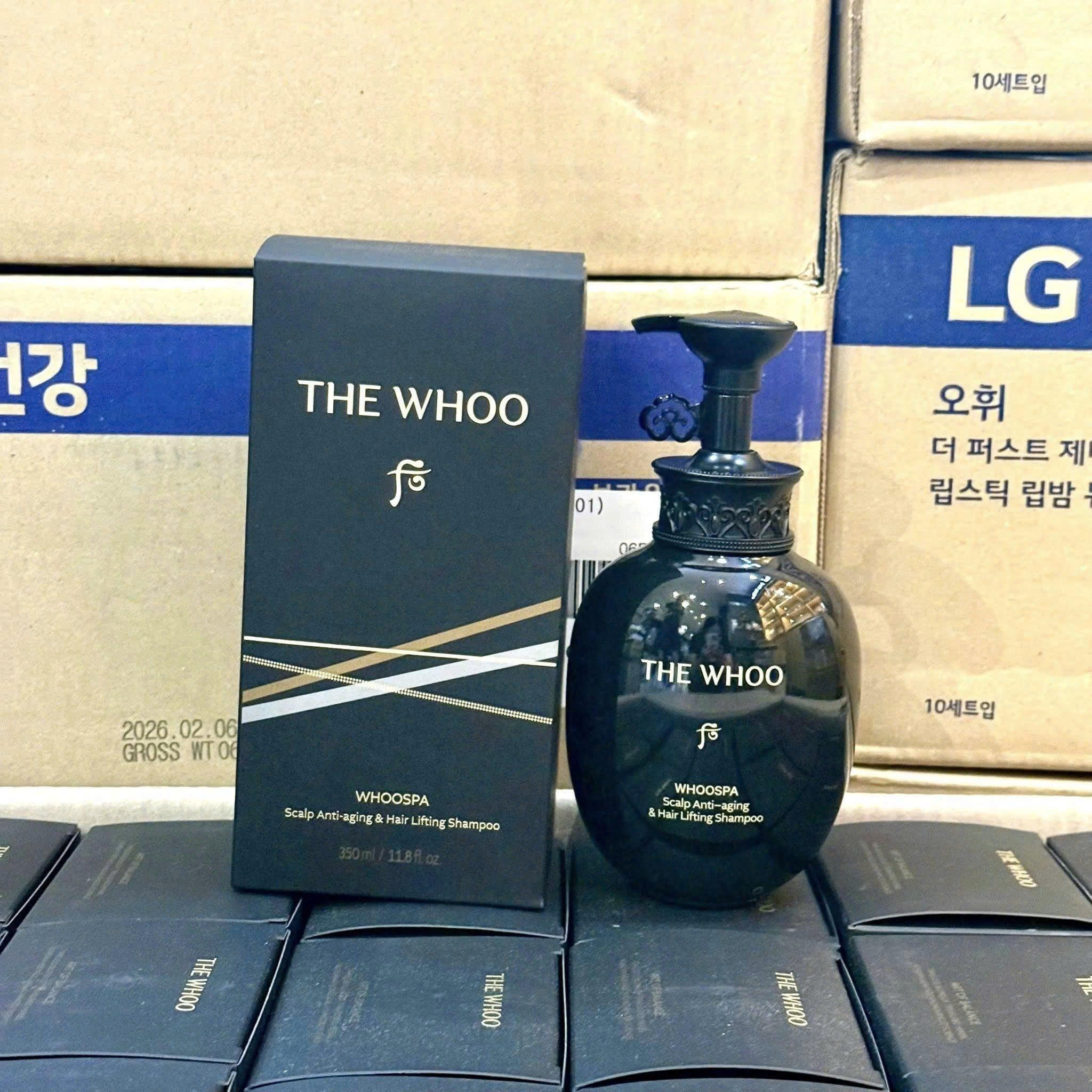 Dầu Gội Chống Lão Hóa Ngăn Ngừa Rụng Tóc THE WHOO Whoospa Scalp Anti-Aging &amp; Hair Lifting Shampoo 350ml