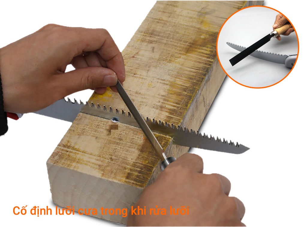 DŨA MÀI LƯỠI CƯA MŨI KHOÉT LỖ GỖ 6"