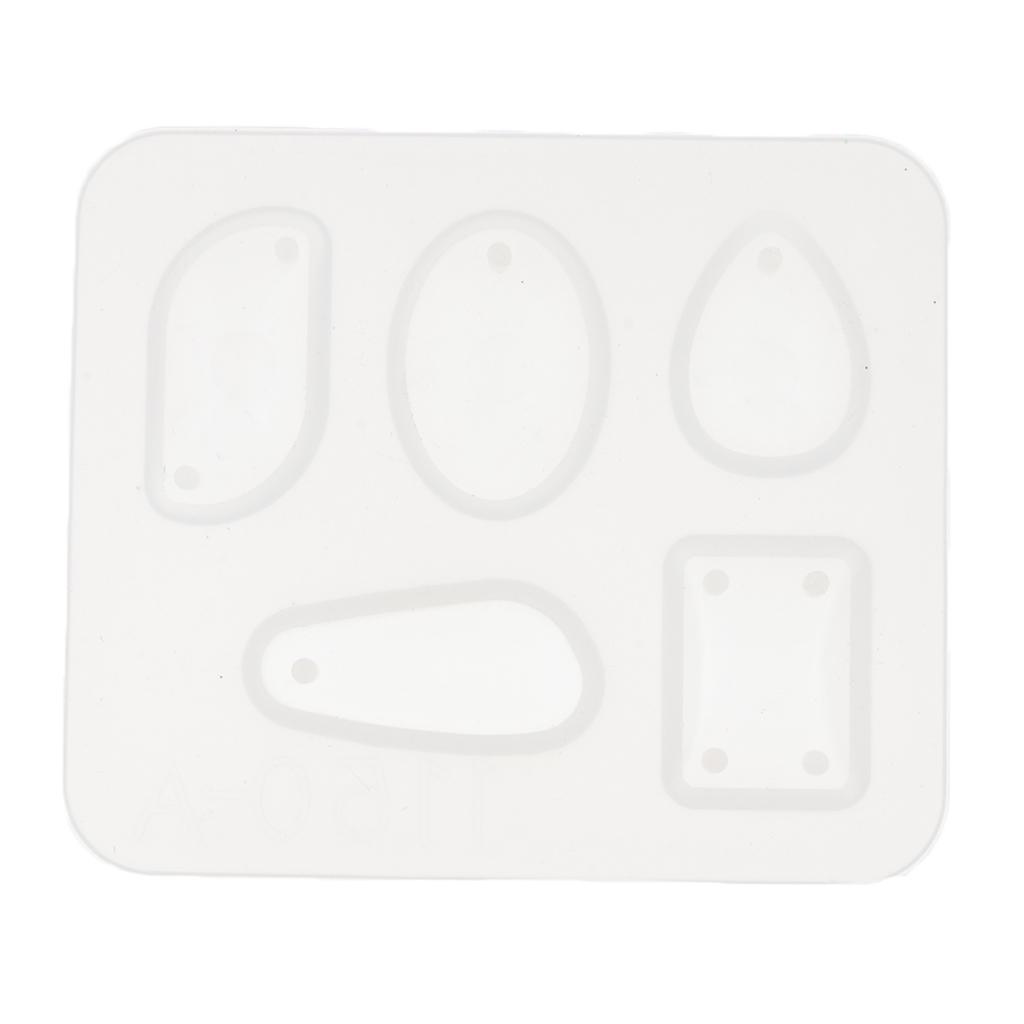 Silicone Trắng Mặt Dây Chuyền Khuôn Vòng Cổ Làm Moulds Đồ Trang Trí Thiết Kế Khuôn
