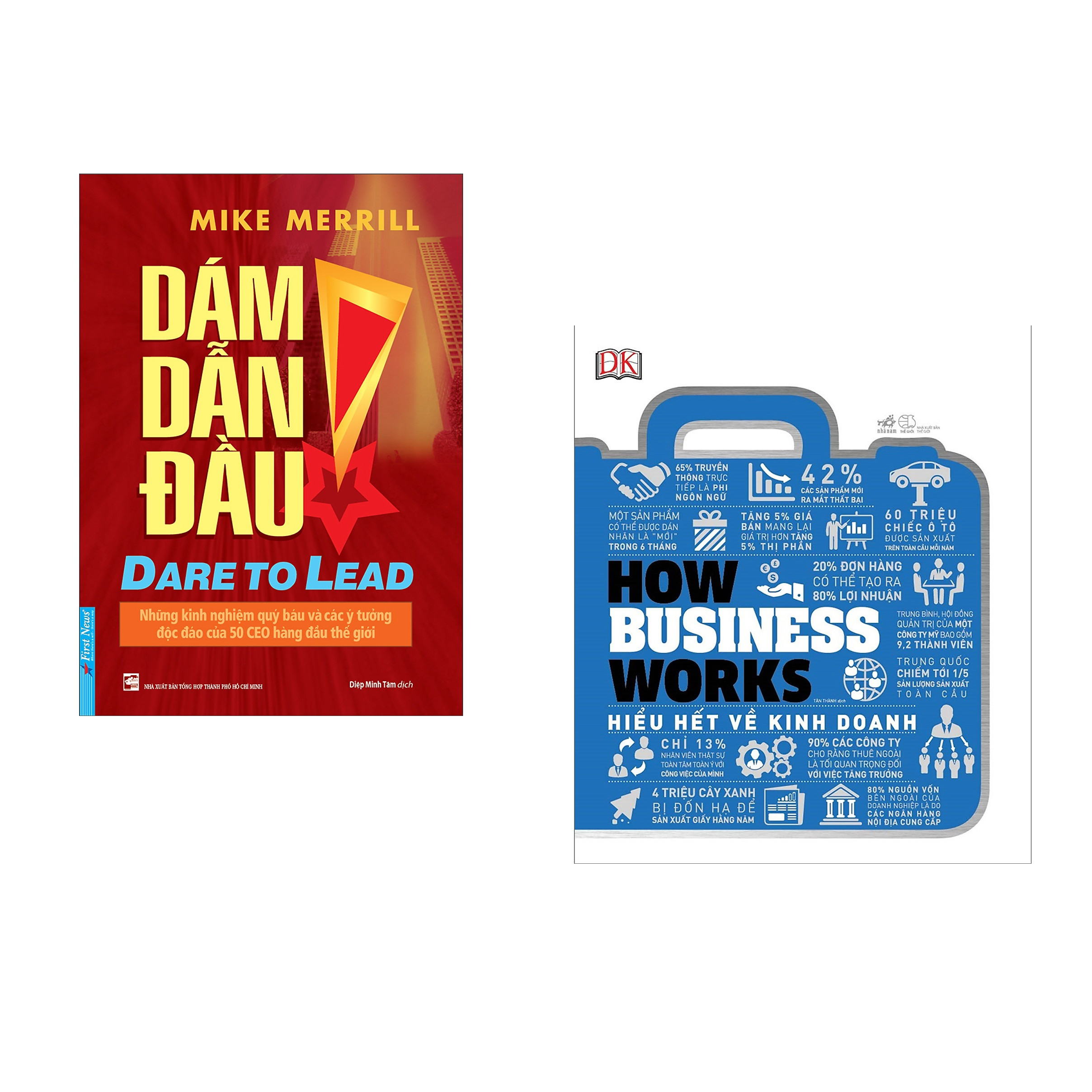 Combo 2 cuốn sách: Dám Dẫn Đầu + How business works – Hiểu hết về kinh doanh