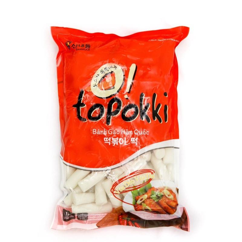 Bánh gạo thỏi Tokbokki Hàn Quốc 1kg
