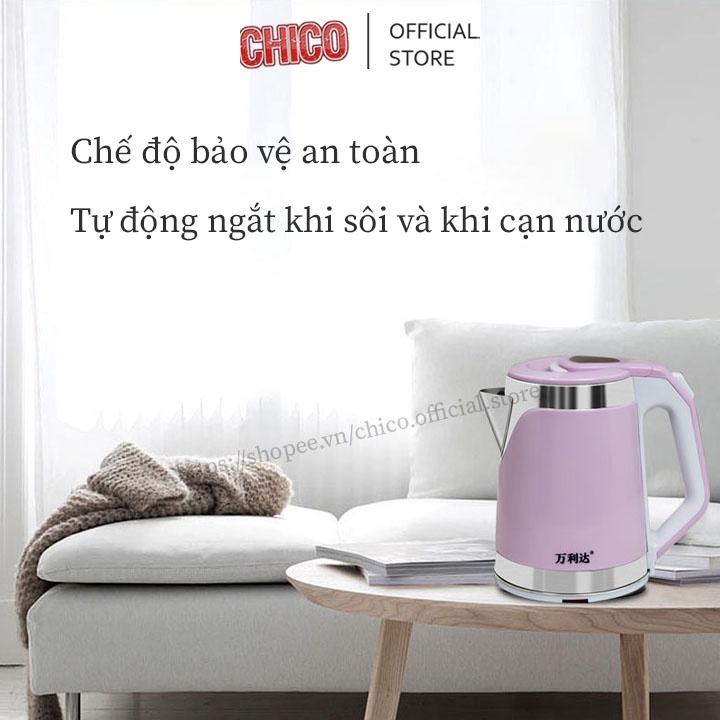 Ấm siêu tốc đun nước Misushita 2.5L công suất 1500W, Ấm đun siêu tốc 3 lớp cách nhiệt hàng chất lượng cao