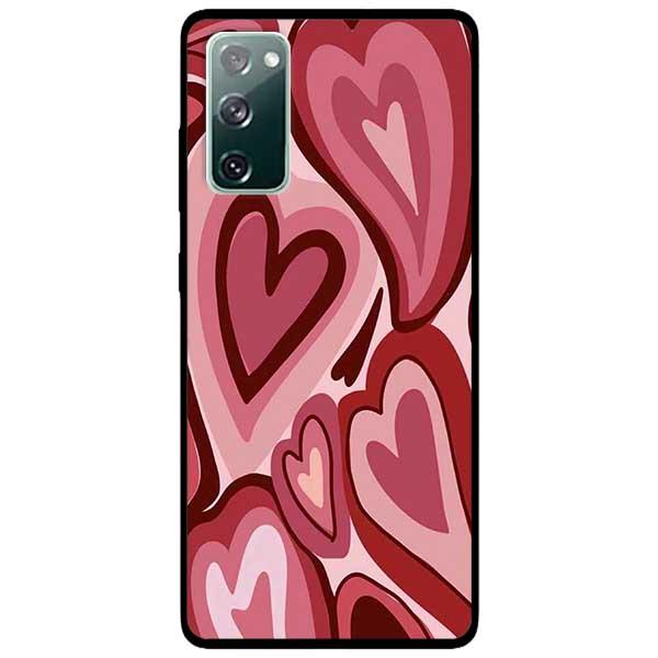 Ốp lưng dành cho Samsung S20 FE / Samsung S20 FE 5G - Tim Viền Đỏ