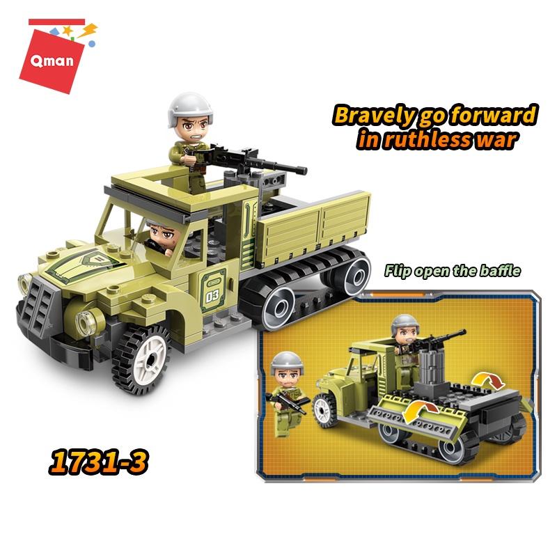 ️Đồ chơi lắp ghép Quân sự QMAN 1731 gồm 576 chi tiết kèm sách hướng dẫn