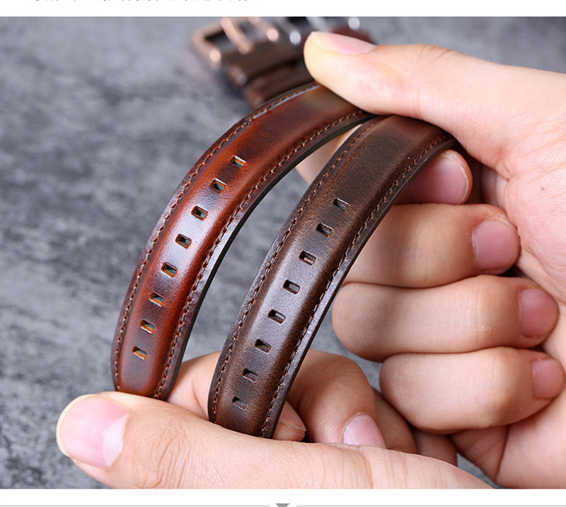 Dây da bò Retro 18/20/22mm chốt thông minh cho đồng hồ thông minh và đồng hồ truyền thống - MPDB02