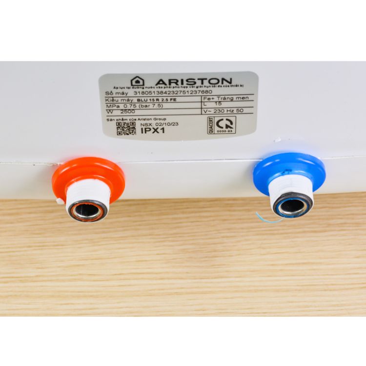 Máy nước nóng Ariston 15 lít BLU 15 R 2.5 FE-Hàng chính hãng