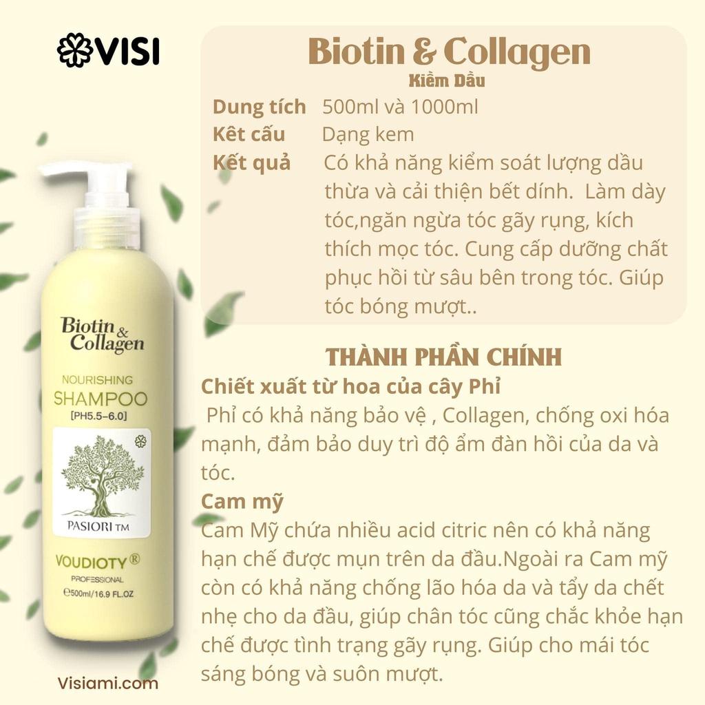 Cặp Dầu gội và dầu xả Biotin collagen