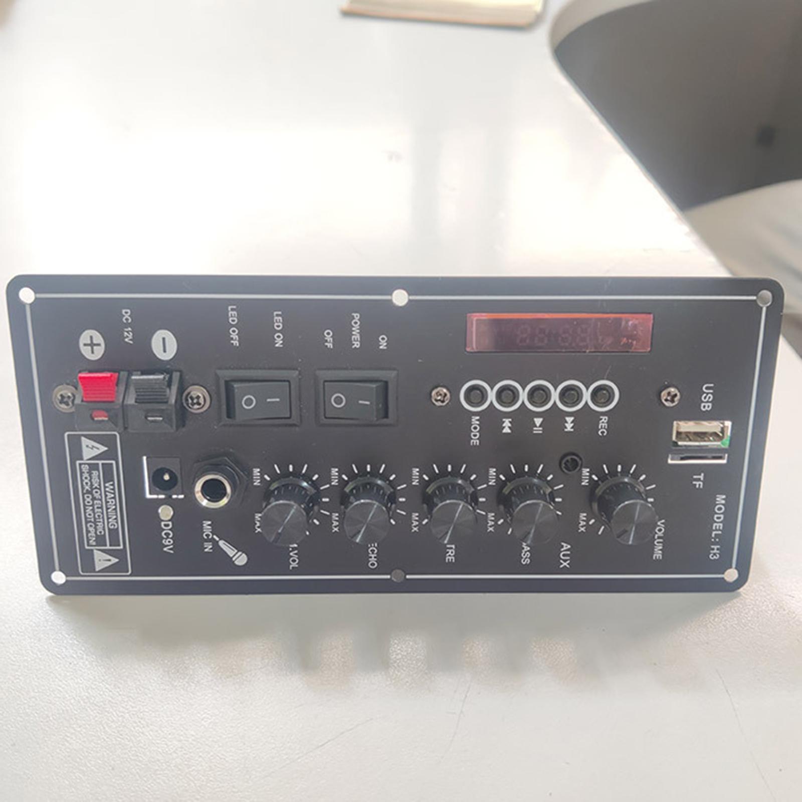 Audio Amplifier Board Microphone Bluetooth Amplificatore Performance Car FM Radio Module Subwoofer Adjustment for Notebook Car