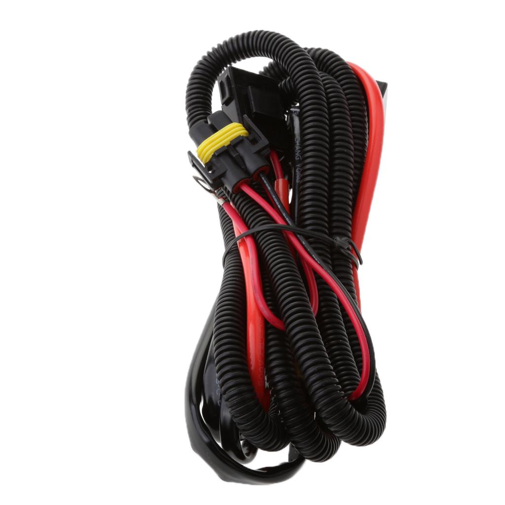 Xenon HID Conversion Kit Relay Wiring Harness H1 H3 H4 H7 H8 H9 H10 H11 H13 H16 9004 9005 9006 9140 9145 9012 5202 HB3 HB4