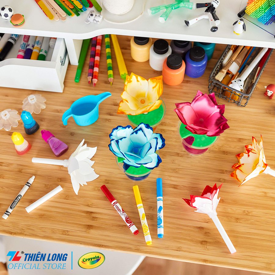 Bộ đồ chơi khoa học Crayola STEAM Paper Flower Science