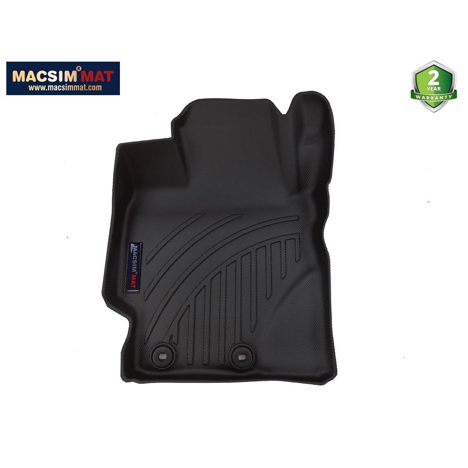Thảm lót sàn xe ô tô Toyota Vios 2013 - nay Nhãn hiệu Macsim chất liệu nhựa TPV cao cấp màu đen (FDW-174) - 2 hàng ghế