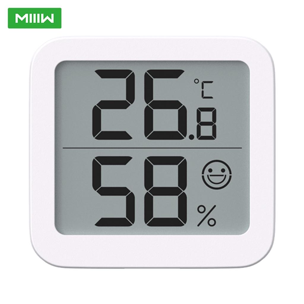 Nhiệt Kế Kỹ Thuật Số Xiaomi Youpin Miiiw Với Màn Hình LCD Cảm Biến Độ Ẩm Cao Tiện Dụng