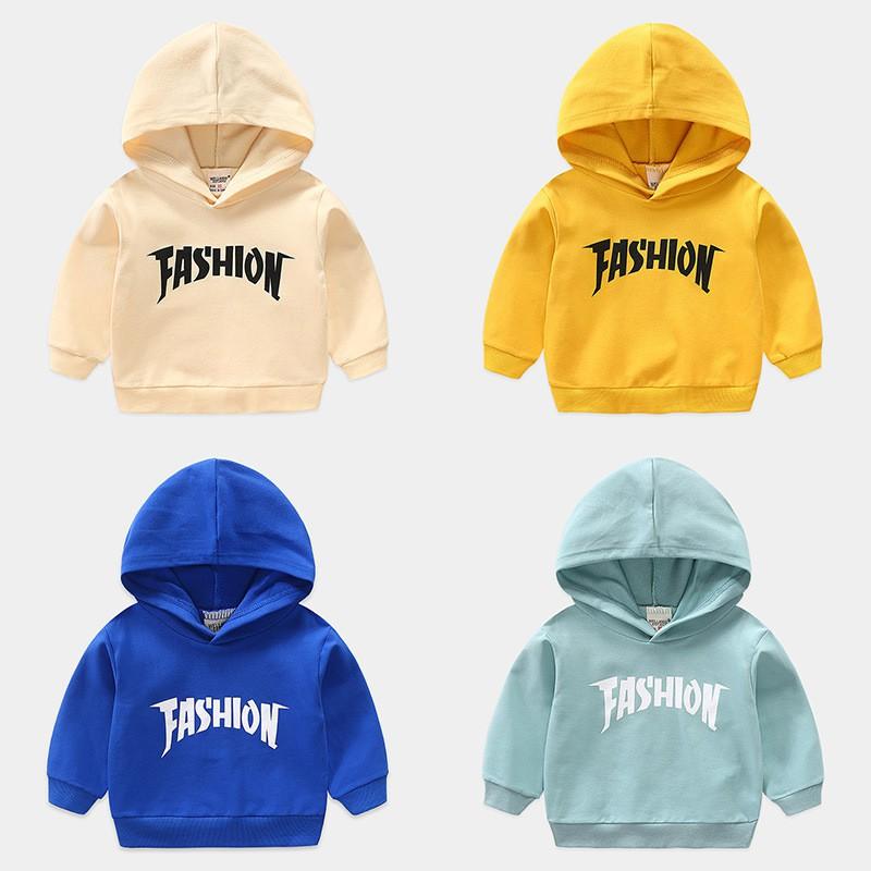 Áo nỉ hoodie bé trai có mũ phối chữ