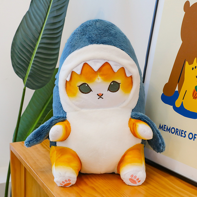 Gấu bông mèo cosplay cá mập, cá mập mèo dễ thương siêu cute cho bé (20cm---&gt;50cm) hàng xịn cao cấp an toàn cho trẻ nhỏ