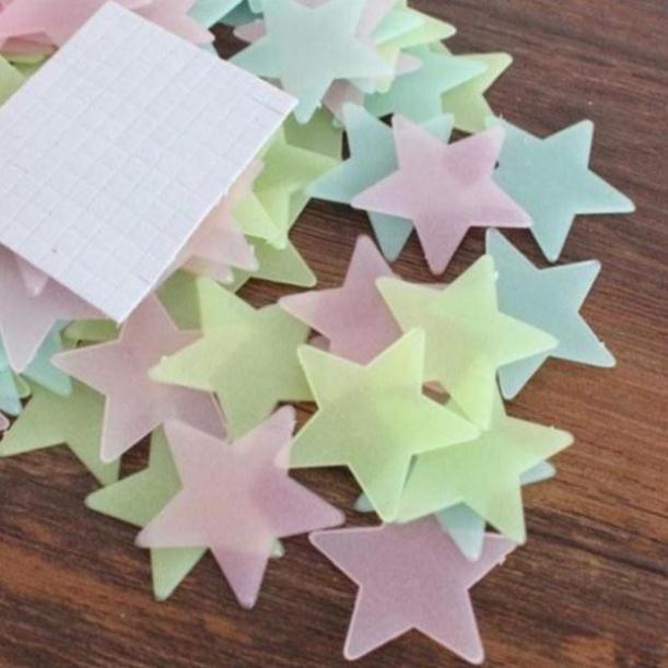 Combo 50 gói sao dạ quang phát sáng