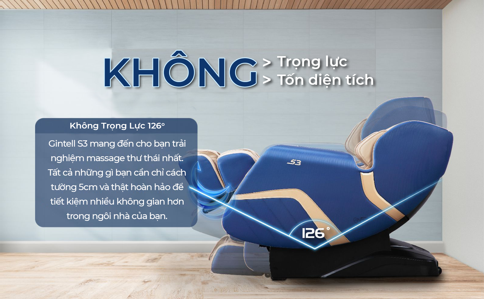 Ghế Massage Toàn Thân GINTELL S3 Superchair | 3 năm bảo hành chính hãng