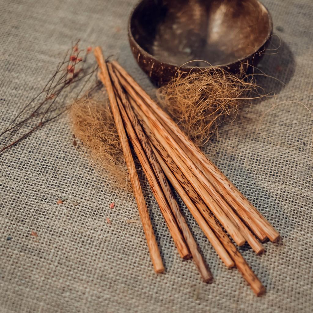 Bộ 5 đôi đũa gỗ dừa thân thiện môi trường