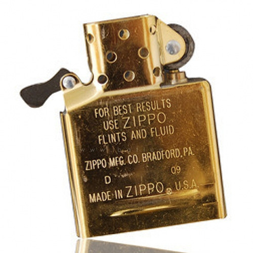 Ruột Zippo mới chính hãng USA – màu vàng KHÔNG KÈM VỎ ZIPPO