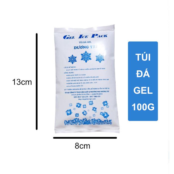 Combo 5 Túi Đá Khô Đá Gel Giữ Lạnh 100g Bảo Quản Đồ Ăn, Kem, Trái Cây