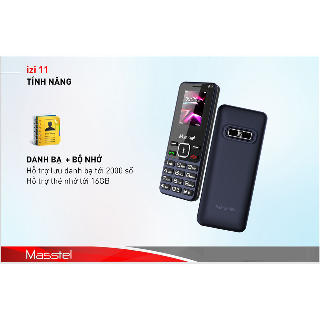 Điện thoại Masstel IZI 11 4G - Hàng chính hãng