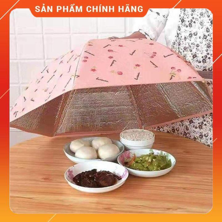 Lồng bàn giữ nhiệt gấp gọn cỡ lớn 6 cạnh có khung chống bụi và côn trùng bền đẹp