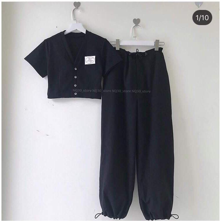 Set áo kèm quần jogger chất nỉ siêu hot