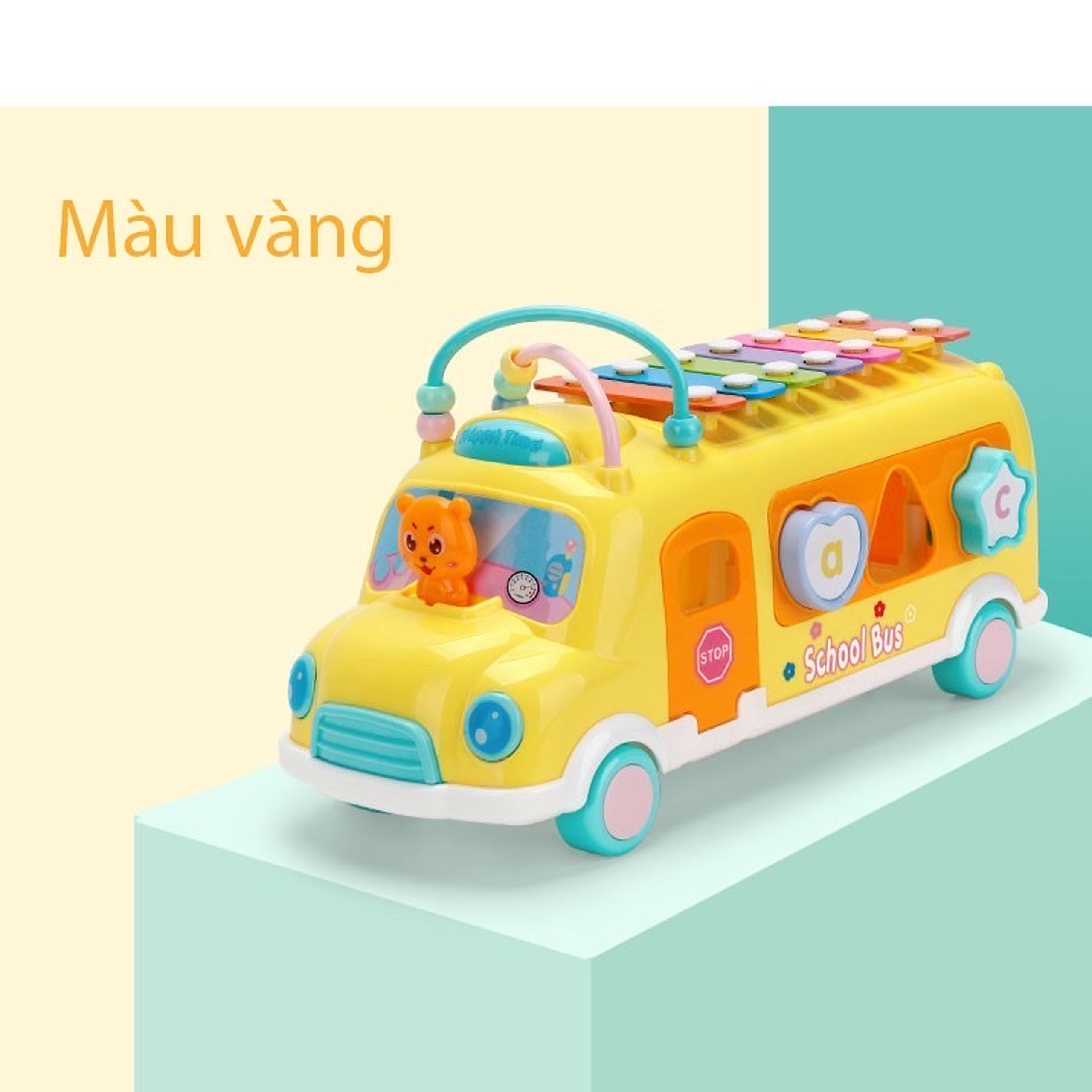 Xe Ô Tô Nhạc Thả Hình Bằng Nhựa Cao Cấp GNK - Đồ chơi An Toàn Cho Bé