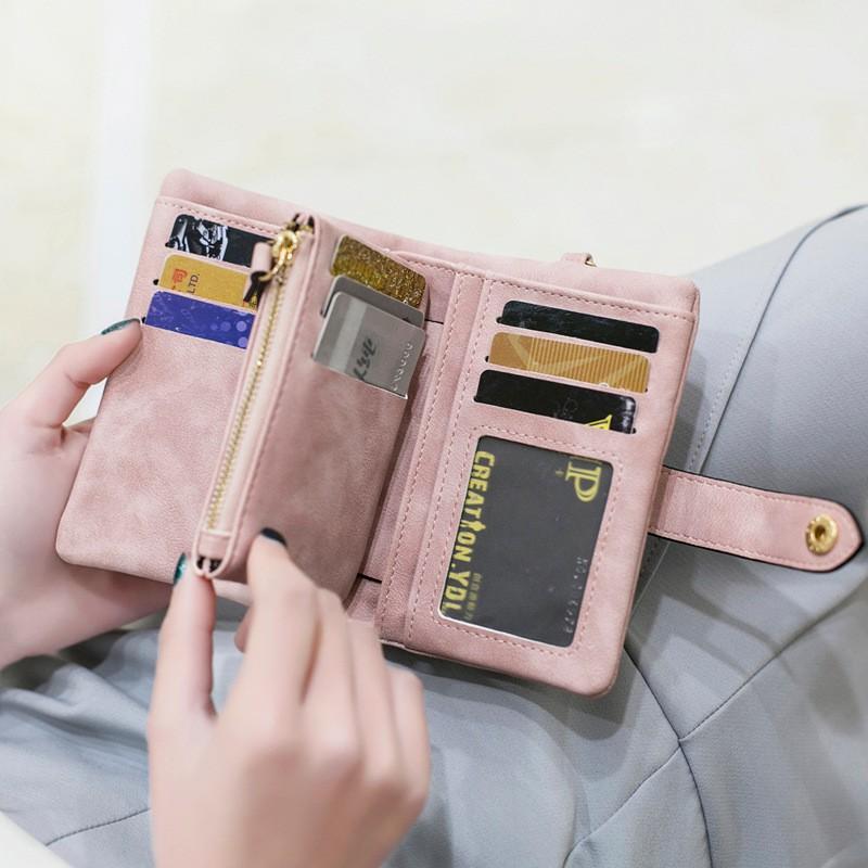 VÍ NỮ VÍ NGẮN MỀM MỊN NHIỀU NGĂN PHONG CÁCH HÀN QUỐC