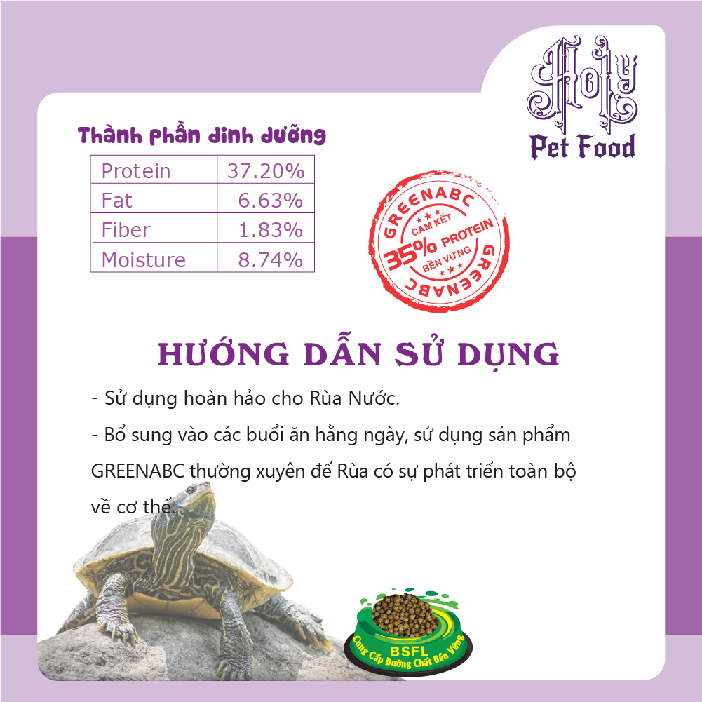 Thức ăn RÙA NƯỚC, Turtle food - Tăng đề kháng, Tốt tiêu hóa - hộp 50g và 230g
