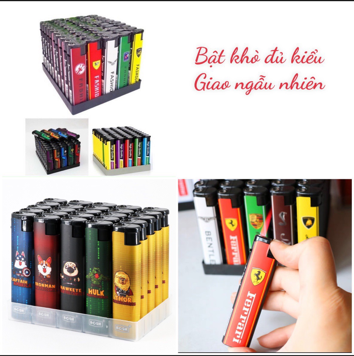Quẹt khè Yuanzi Ligter đủ kiểu ,Giao ngẫu nhiên