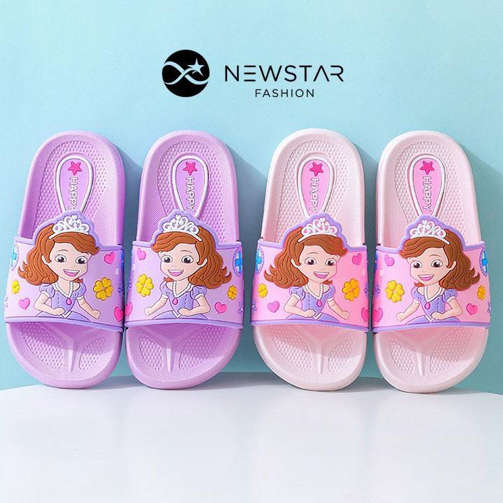 Dép quai ngang Công Chúa sophia siêu cute cho bé Chất liệu cao cấp êm ái Thiết kế xinh xắn đáng yêu
