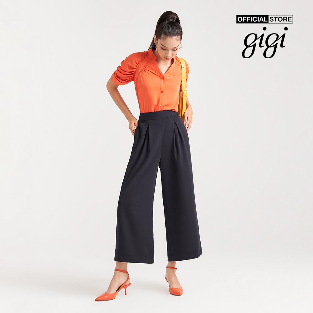 GIGI - Quần culottes nữ xếp li hiện đại G3201P221316-66-Size:36