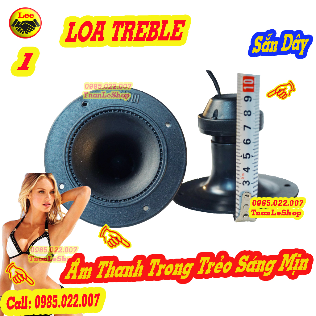 LOA TREBLE 10CM THACH ANH TRÒN LOẠI CÓ SẴN DÂY - GIÁ 01 CẶP LOA