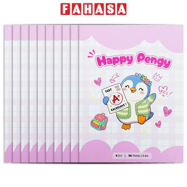 Bộ 6 Tập Học Sinh Pengy's Diary - 4 Ô Ly Vuông - 96 Trang 100gsm - The Sun - Happy