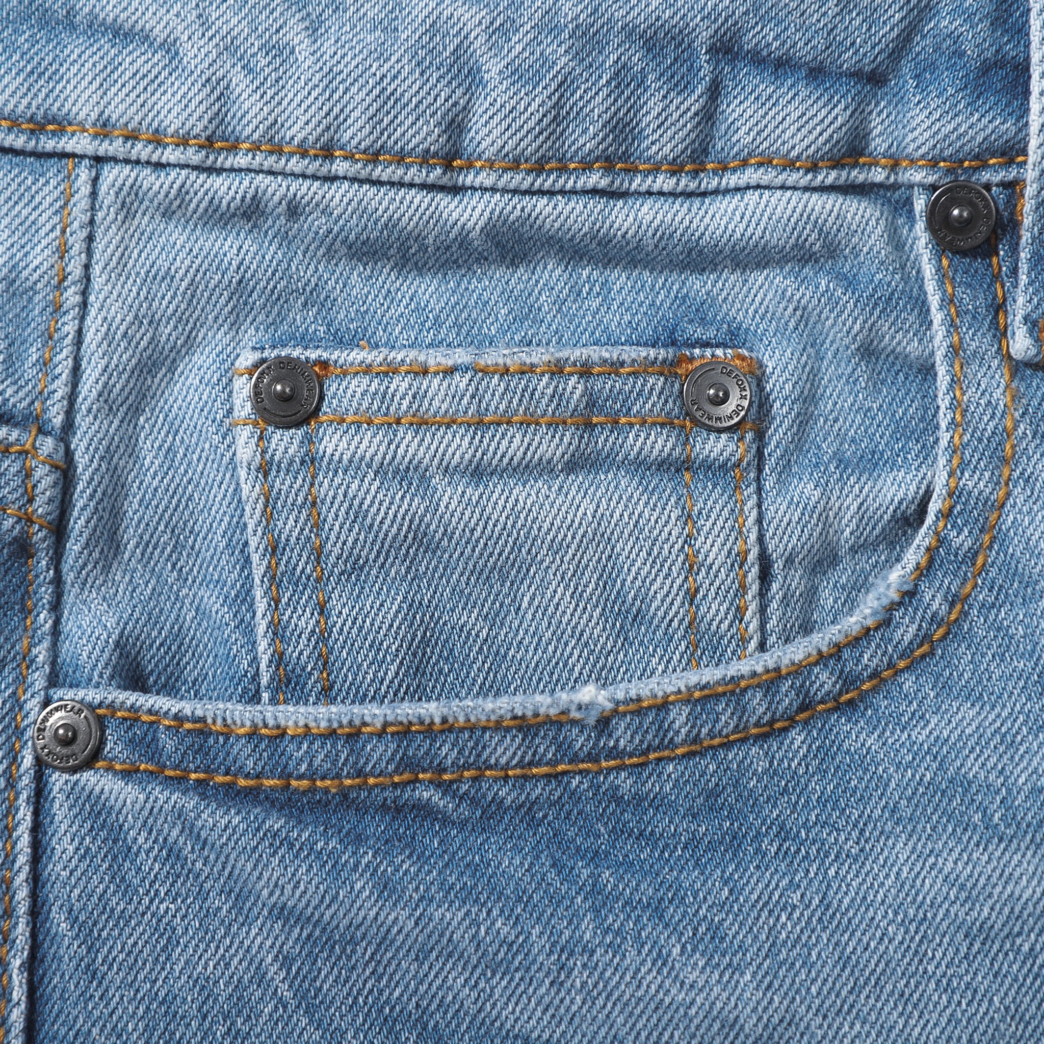 Quần jeans xanh nhạt wash rách DF form slimfit 220701 - Quần jean nam cao cấp | LASTORE MENSWEAR