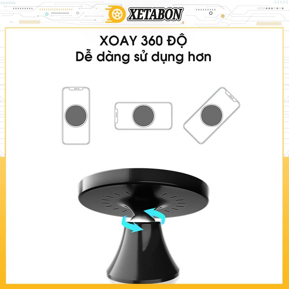 Bộ sạc Cao Cấp từ tính hút không dây Kiêm Luôn Giá đỡ điện thoại trên ô tô sạc nhanh 15W