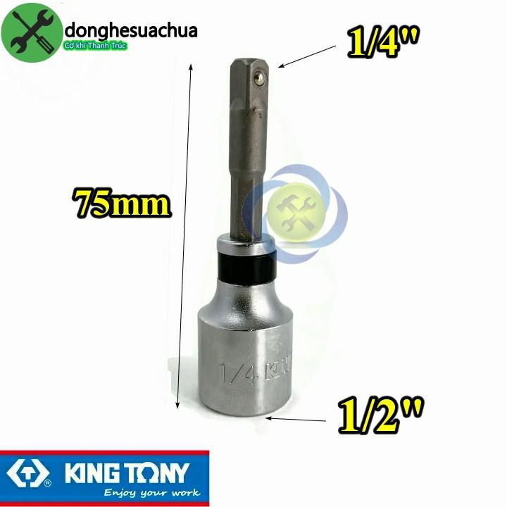 Đầu chuyển 1/2 sang 1/4 Kingtony 414808S-50 loại dài