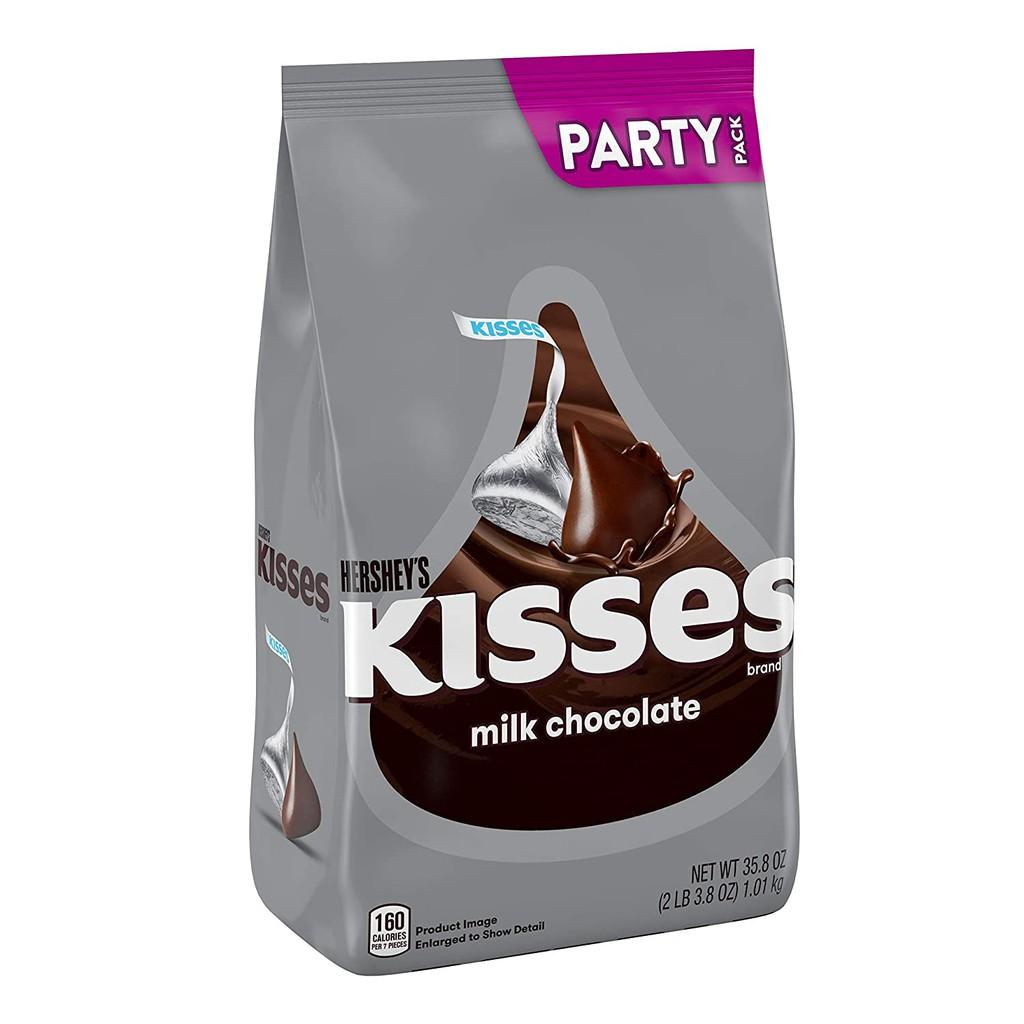 TÚI 1KG SOCOLA SỮA HERSHEY'S KISSES Milk Chocolate Candy (35.8oz)